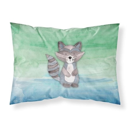 Carolines Treasures Carolines Treasures BB7438PILLOWCASE Raccoon Watercolor Fabric Standard Pillowcase BB7438PILLOWCASE